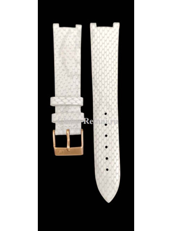 Кожаный белый ремешок 18мм Adriatica AD-3692.2.2.4