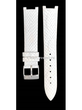 Кожаный белый ремешок 18 мм Adriatica AD-3692.2.2.2