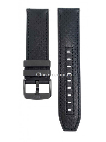 Кожаный ремешок с каучуковой подложкой Tissot T600047413