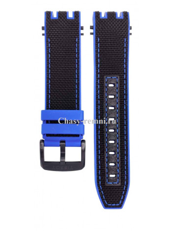 Текстильный ремешок с каучуковой подложкой Tissot T603043996