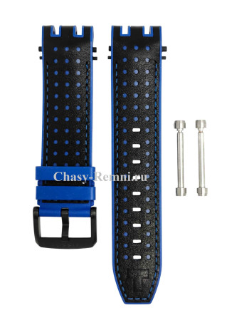 Кожаный ремешок с каучуковой подложкой Tissot T603045144